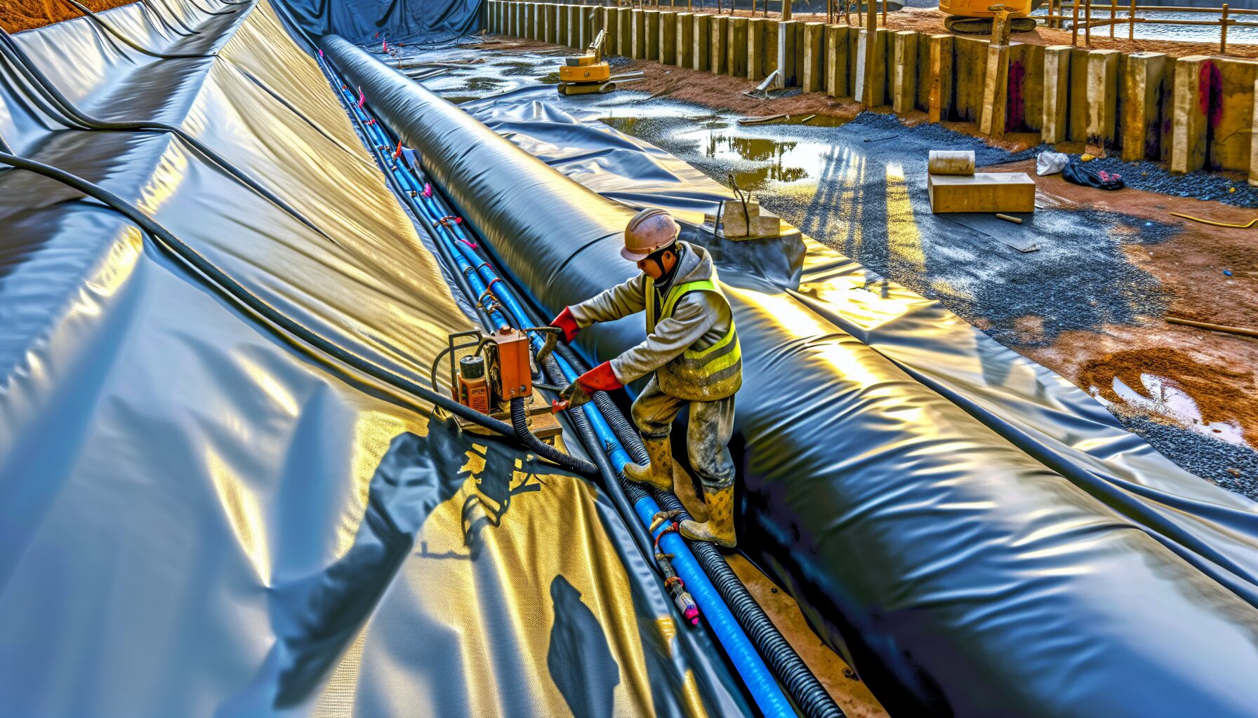 Cómo se fusionan las juntas de las geomembranas