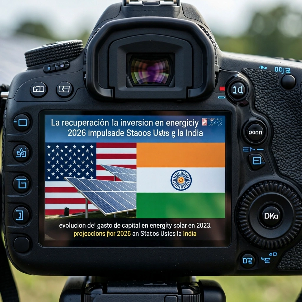 La recuperación de la inversión en energía solar en 2026 impulsada por Estados Unidos y la India